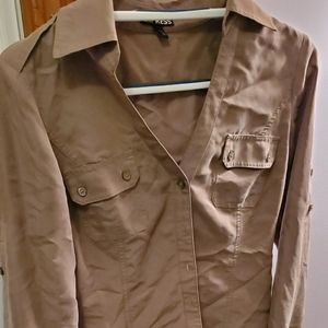 Cute green button down top from Express